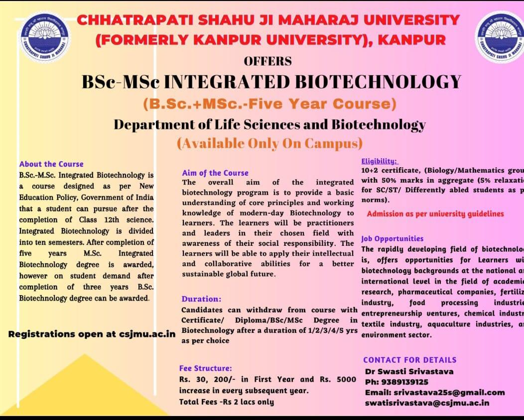 You are currently viewing Admission csjmu, Kanpur